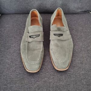 Men's Suede Stacey Adams Loafers in Gray Size 10M